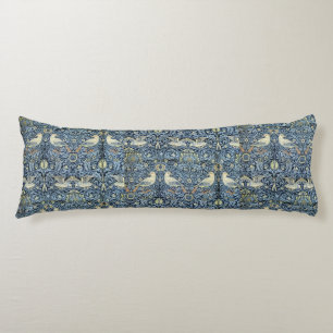 William Morris Vintage Floral Bird Body Pillow