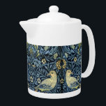 William Morris Vintage Floral Bird  Teapot<br><div class="desc">The design on this product was inspired by Bird, a William Morris floral wallpaper design dating back to 1878. The pattern was originally designed for the drawing room at Kelmscott House, the London home of Morris. William Morris (1834-1896) was an iconic English textile designer who lived during the Victorian period....</div>