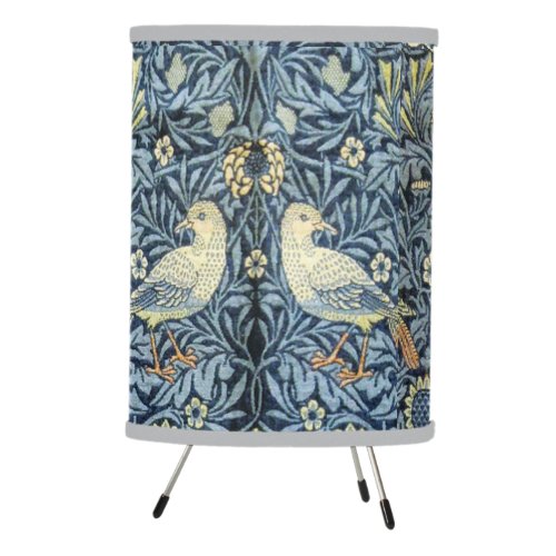 William Morris Vintage Floral Bird Tripod Lamp