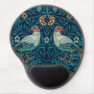 William Morris - Vintage Floral Birds Gel Mouse Pad