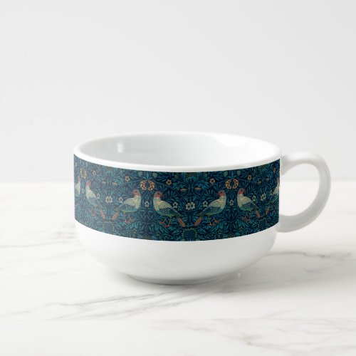 William Morris Vintage Floral Birds Soup Mug