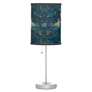 William Morris Vintage Floral Birds Table Lamp