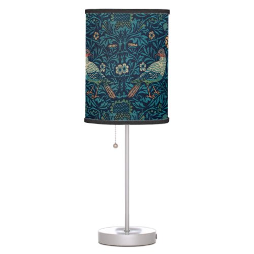 William Morris Vintage Floral Birds Table Lamp