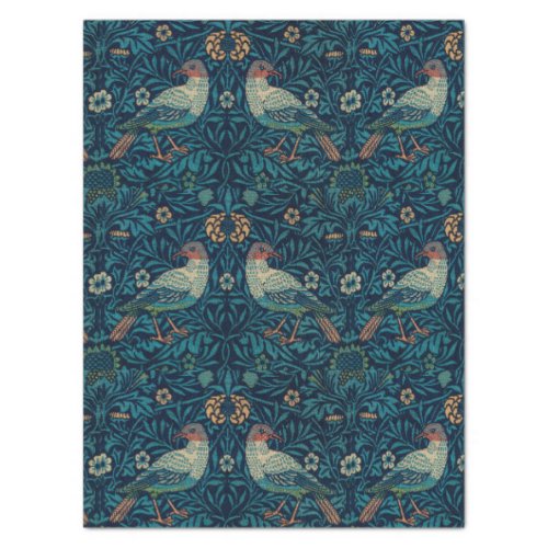 William Morris Vintage Floral Birds Tissue Paper