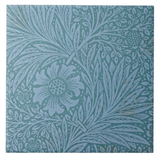 William Morris Vintage floral Blue Flowers Ceramic Tile