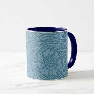 William Morris Vintage floral Blue Flowers Mug
