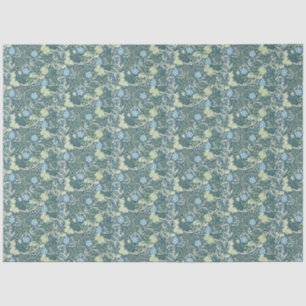 William Morris Vintage Floral Blue Green Seaweed Tissue Paper