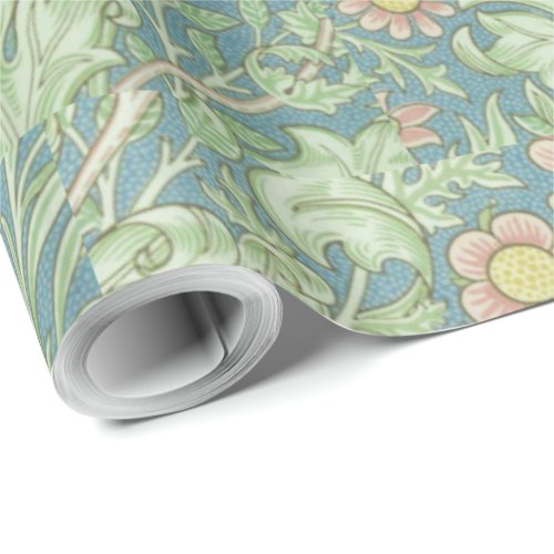 William Morris Vintage Floral Double Bough Wrapping Paper