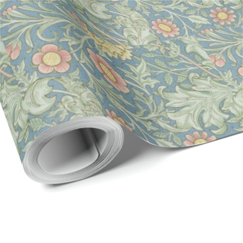 William Morris Vintage Floral Double Bough Wrapping Paper