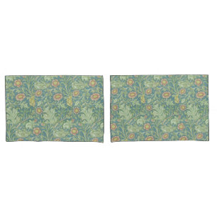 William Morris Vintage Floral Double Boughs Pillow Case