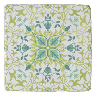 William Morris Vintage Floral & Leaf Pattern Trivet
