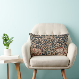 William Morris Vintage Floral Lumbar Pillow