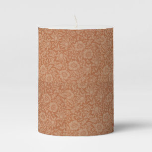 William Morris Vintage Floral Mallow Pillar Candle