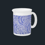 William Morris Vintage Floral Pattern Blue White   Beverage Pitcher<br><div class="desc">William Morris Vintage Floral Pattern Blue White Beverage Pitcher - The image embellishing this product is an elegant floral pattern designed in 1874 by William Morris (1834-1896). Morris was a very popular 19th century, English, textile designer and manufacturer. He is recognized as one of the most significant cultural figures of...</div>