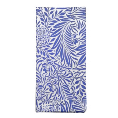 William Morris Vintage Floral Pattern Blue White   Cloth Napkin