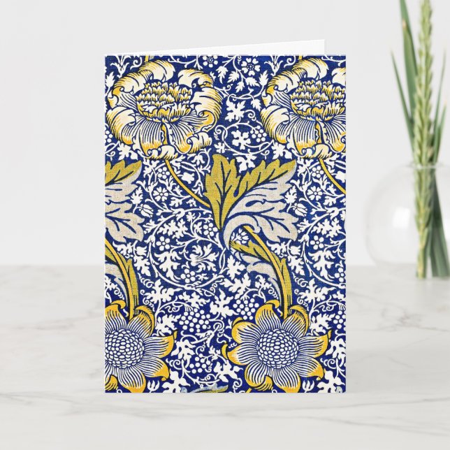 William Morris vintage floral pattern Card (Front)