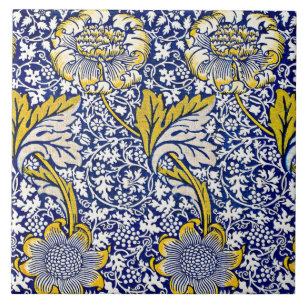 William Morris vintage floral pattern Ceramic Tile