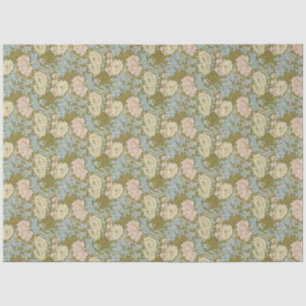 William Morris Vintage Floral Pink Chrysanthemum Tissue Paper