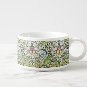 William Morris Vintage Floral Pink Green Myrtle Bowl