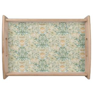 William Morris Vintage Floral Pomegranate Serving Tray