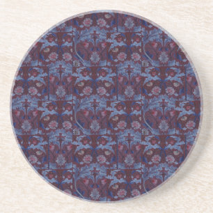 William Morris Vintage Floral Textile Embroidery Coaster