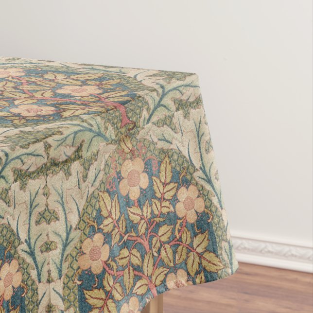 William Morris Vintage Flowering Rose  Tablecloth (In Situ)