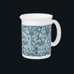 William Morris Vintage Flowers Birds Blue White Beverage Pitcher<br><div class="desc">William Morris Vintage Flowers Birds Blue White Beverage Pitcher - The image embellishing this product is a William Morris floral design dating back to 1882 - the pattern was originally created as a wallpaper design. Morris was a very popular 19th century, English, textile designer and manufacturer who lived from 1834-1896....</div>