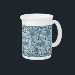 William Morris Vintage Flowers Birds Blue White Beverage Pitcher<br><div class="desc">William Morris Vintage Flowers Birds Blue White Beverage Pitcher - The image embellishing this product is a William Morris floral design dating back to 1882 - the pattern was originally created as a wallpaper design. Morris was a very popular 19th century, English, textile designer and manufacturer who lived from 1834-1896....</div>