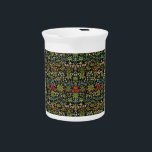 William Morris Vintage Flowers Floral Pattern  Beverage Pitcher<br><div class="desc">William Morris Vintage Flowers Floral Pattern Beverage Pitcher - The image decorating this product was designed by John Dearle (1859-1932) for Morris & Co. Dearle was a talented designer who started out as an apprentice under William Morris (1834-1896) and later rose to the position of chief textile designer at Morris...</div>