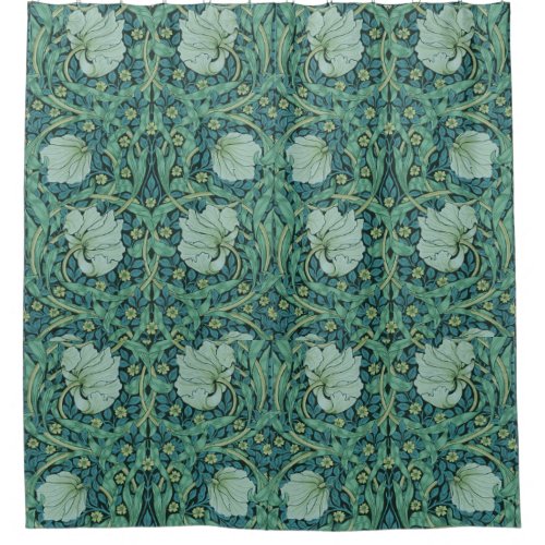 William Morris Vintage Flowers  Floral Pattern   Shower Curtain