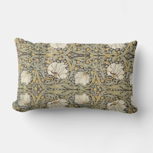 William Morris Vintage Flowers Lumbar Pillow