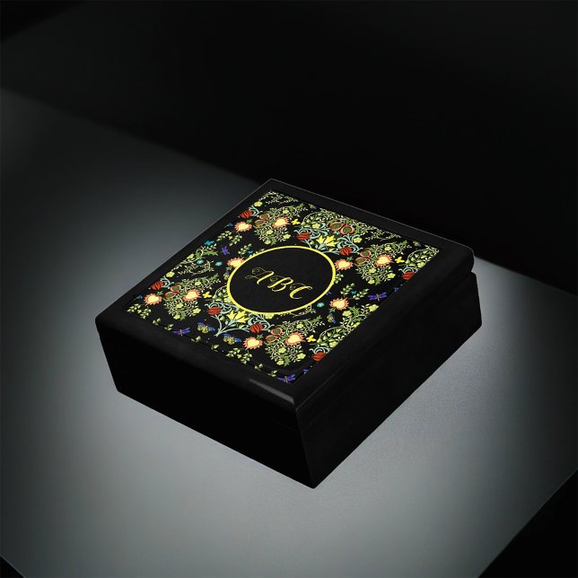 William Morris Vintage Flowers Monogram Gift Box (Creator Uploaded)
