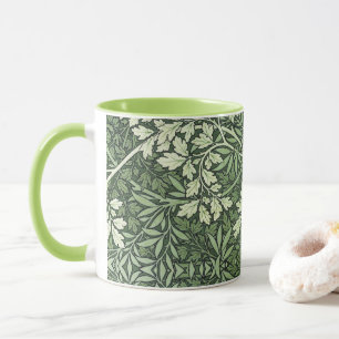 William Morris Vintage Foliage Shades of Green Mug