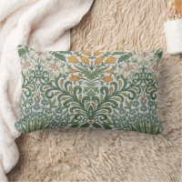 William Morris Vintage Garden Green Blue Yellow