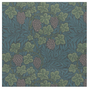 William Morris Vintage Grape Vine Pattern Fabric