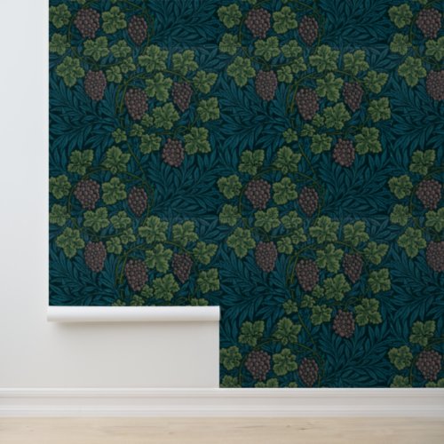 William Morris Vintage Grape Vine Pattern Wallpaper