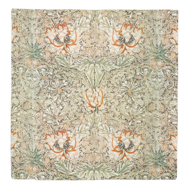William *Morris Vintage Honeysuckle Botanical   Duvet Cover (Front)