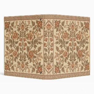 William Morris vintage Honeysuckle Floral pattern 3 Ring Binder