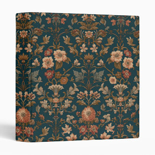 William Morris vintage Honeysuckle Floral Pattern 3 Ring Binder