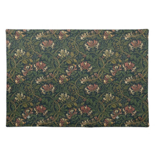 William Morris vintage Honeysuckle Floral pattern Cloth Placemat