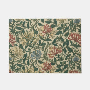 William Morris vintage Honeysuckle Floral Pattern Doormat