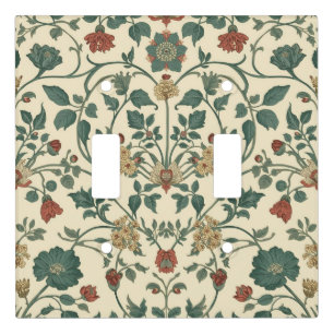 William Morris vintage Honeysuckle Floral Pattern Light Switch Cover