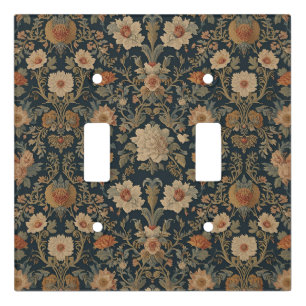 William Morris vintage Honeysuckle Floral Pattern Light Switch Cover