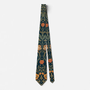William Morris vintage Honeysuckle Floral Pattern Neck Tie