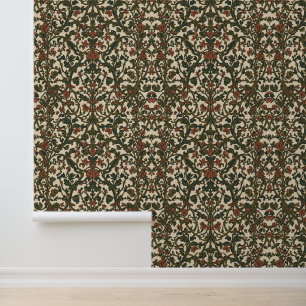 William Morris vintage Honeysuckle Floral Pattern Wallpaper