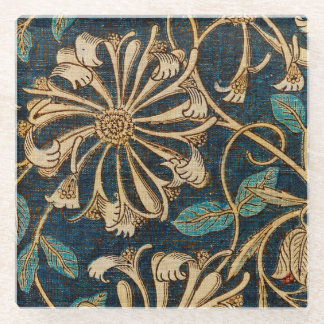 William Morris Vintage Honeysuckle Glass Coaster