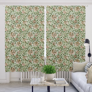 William Morris Vintage Honeysuckle Pattern Blackout Curtains