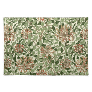 William Morris Vintage Honeysuckle Pattern Cloth Placemat