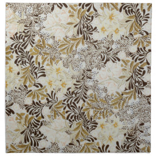 William Morris Vintage Hyacinth Floral Art Nouveau Cloth Napkin