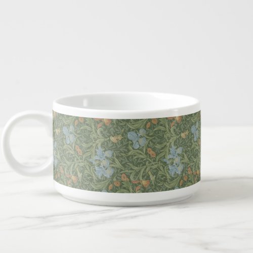 William Morris Vintage Leaves Floral Bird Iris Bowl